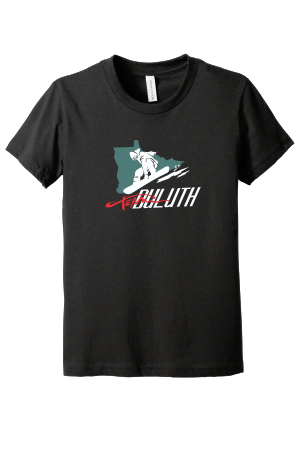 Team Duluth -  BELLA+CANVAS  Youth Heather BC3001YCVC Tee with full front heat transfer logo