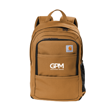 GPM - Carhartt® Foundry Series Backpack with white GPM Solutions Driven logo