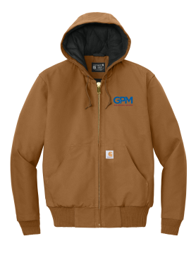 GPM - Carhartt® Quilted-Flannel-Lined Duck Active Jac CT106677 with GPM left chest logo