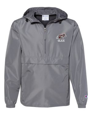 Wolfpack Girls H.S. Lacrosse - Champion - Packable Quarter-Zip Jacket with embroidered GLAX logo on the left chest