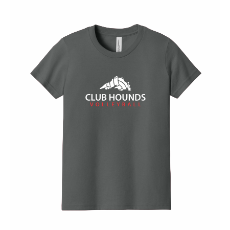 Club Hounds - ADULT BELLA+CANVAS® Unisex Jersey Short Sleeve Tee BC3001 with full front logo