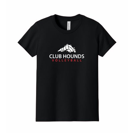 Club Hounds - ADULT BELLA+CANVAS® Unisex Jersey Short Sleeve Tee BC3001 with full front logo