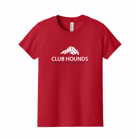 Club Hounds - YOUTH BELLA+CANVAS® Jersey Short Sleeve Tee BC3001Y with full front logo