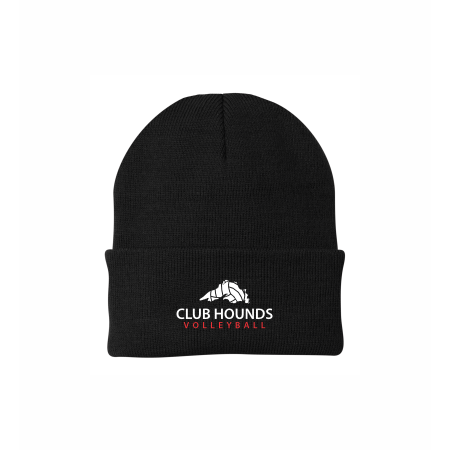 Club Hounds - Knit cuff beanie with embroidered logo