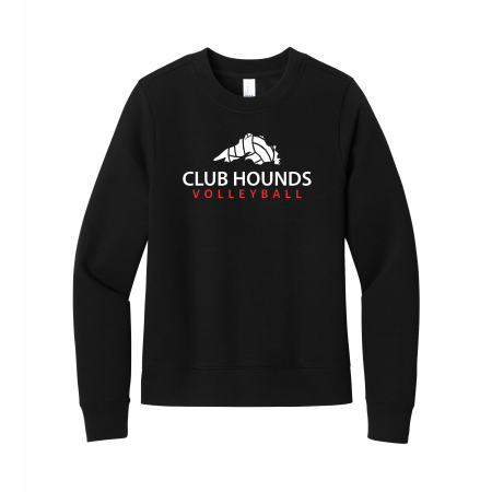 Club Hounds - LADIES District® V.I.T.™ Fleece Crew DT6105 with full front logo