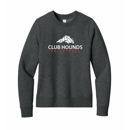 Club Hounds - LADIES District® V.I.T.™ Fleece Crew DT6105 with full front logo