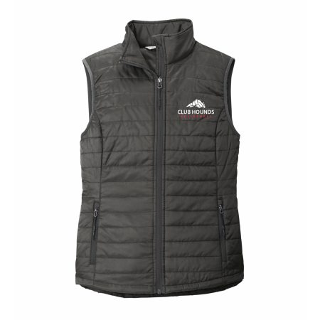 Club Hounds - LADIES Port Authority® Women's Packable Puffy Vest L851 with embroidered logo
