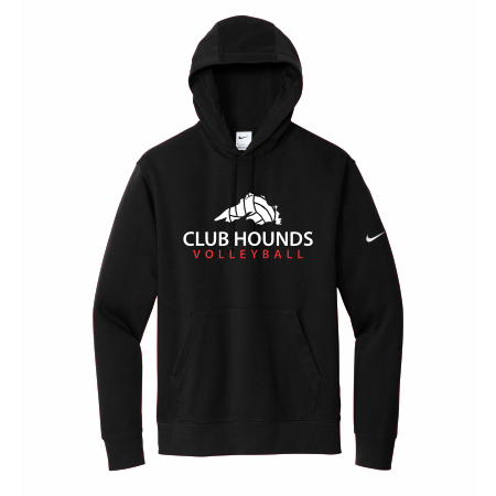 Club Hounds - ADULT Nike Club Fleece Sleeve Swoosh Pullover Hoodie NKDR1499 with full front logo