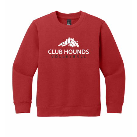 Club Hounds - ADULT District® V.I.T.™ Fleece Crew DT6104 with full front logo