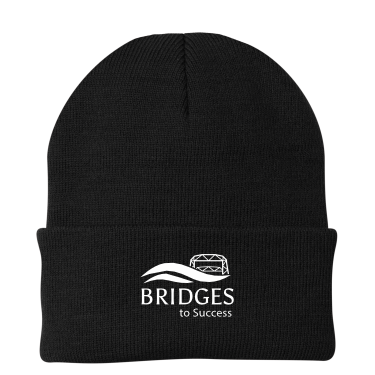 AHL Bridges -  knit cuff beanie with white AHL Brainerd Bridges logo