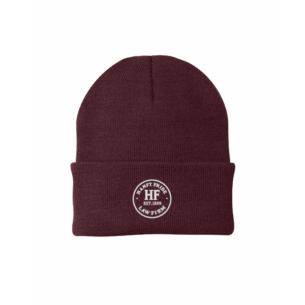 Hanft Law - Knit Cap CP90 with embroidered circle logo