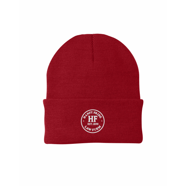 Hanft Law - Knit Cap CP90 with embroidered circle logo