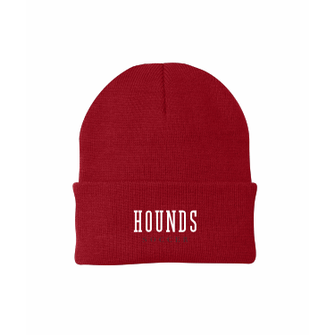 Duluth East Boys Soccer - Knit Cap CP90 with embroidered Hounds Soccer