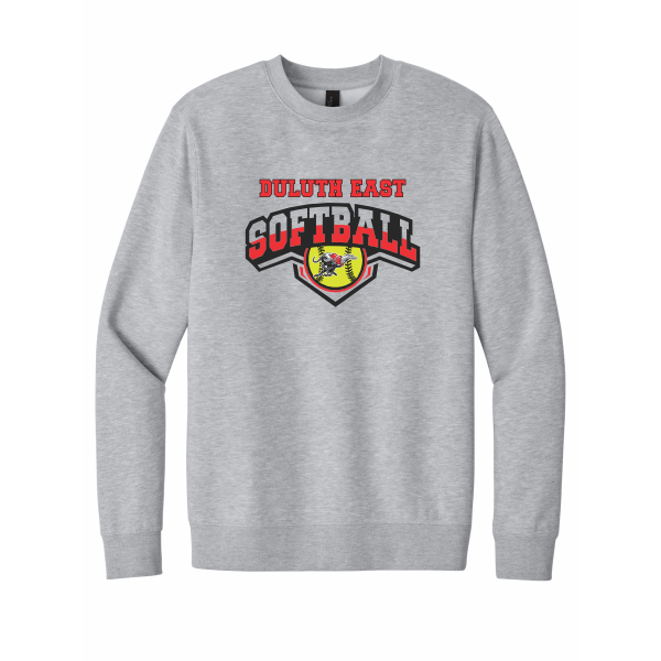 DE Softball - District® V.I.T.™ Fleece Crew DT6104 with full front logo