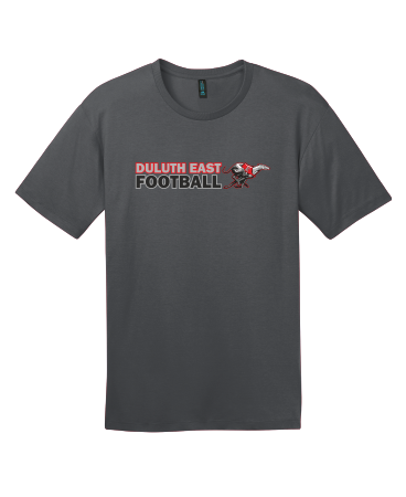 Duluth East Football - DT104 District ® Perfect Weight ® Tee with full color heat transfer logo