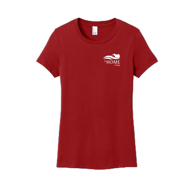 AHL At Home - District ® Women’s Perfect Weight ® Tee DM104L with white AHL At Home left chest logo