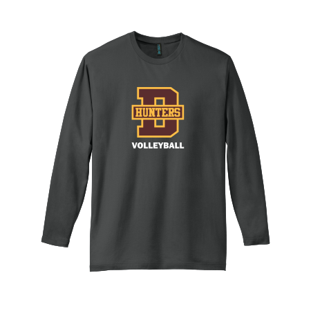 Denfeld Volleyball - District DT105 Perfect Weight ® Long Sleeve Tee with full color heat transfer Denfeld Volleyball logo