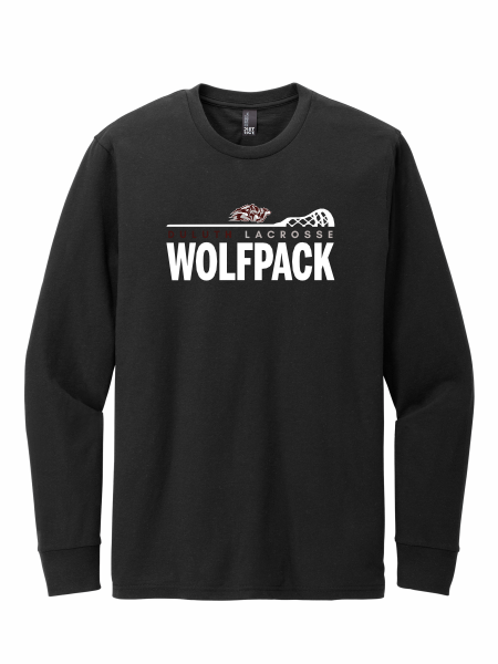 Wolfpack Girls H.S. Lacrosse - District® Perfect Blend DT109 CVC Long Sleeve Tee with Duluth Wolfpack Lacrosse logo 1