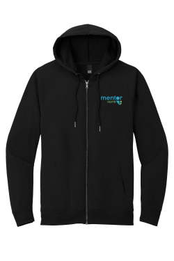 Mentor North - District DT573 Featherweight French Terry™ Full-Zip Hoodie with embroidered Mentor North logo