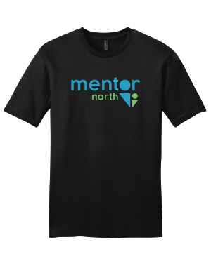 Mentor North - Youth District DT6000Y Very Important Tee with logos on the front and back