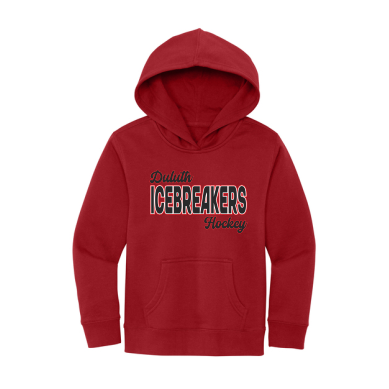 ICEBREAKERS - Youth District® V.I.T.™ Fleece Hoodie DT6100Y with full front logo