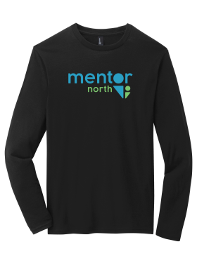 Mentor North - Youth District DT132Y Perfect Tri® Long Sleeve Tee with logos on the front and back