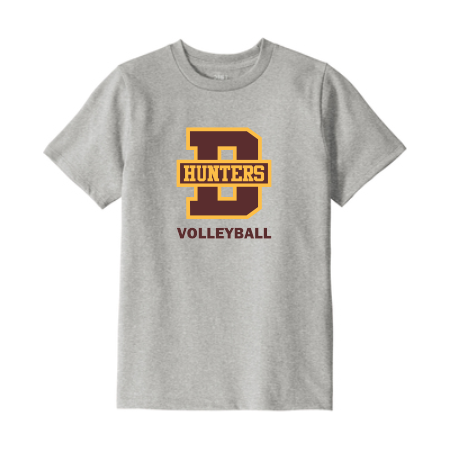 Denfeld Volleyball - Youth District DT8000Y Re-Tee ® with full color heat transfer Denfeld Volleyball logo