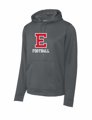 East Youth Football - Sport-Tek® Sport-Wick® Fleece Hooded Pullover F244 with full front logo