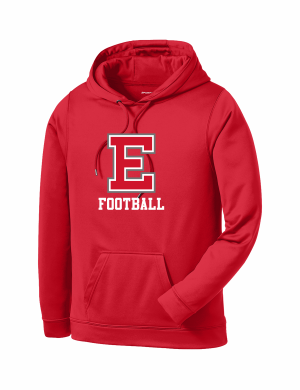 East Youth Football - Sport-Tek® Sport-Wick® Fleece Hooded Pullover F244 with full front logo
