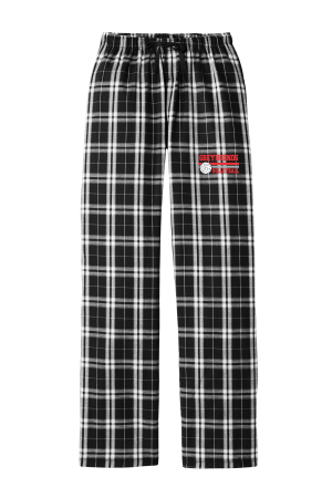 East Volleyball - District DT2800 Women’s Flannel Plaid Pant with embroidered Greyhounds Volleyball logo