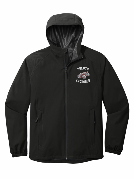 Wolfpack Girls H.S. Lacrosse - Port Authority® Essential Rain Jacket J407 with Duluth Lacrosse logo