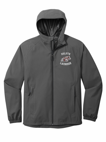 Wolfpack Girls H.S. Lacrosse - Port Authority® Essential Rain Jacket J407 with Duluth Lacrosse logo