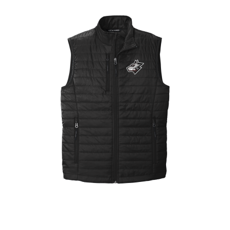 Wolfpack Youth Lacrosse - ADULT Port Authority J851 Packable Puffy Vest with embroidered Wolfhead on the left chest