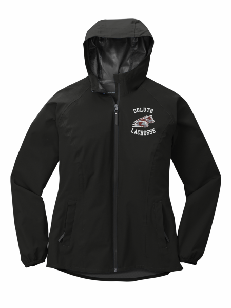 Wolfpack Girls H.S. Lacrosse - Women's Port Authority® Essential Rain Jacket L407 with Duluth Lacrosse logo
