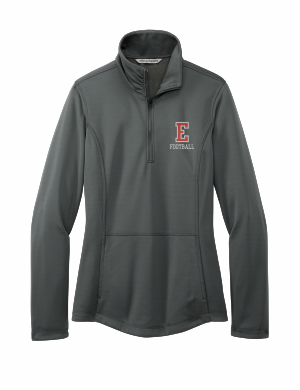 East Youth Football - Women's Port Authority® Smooth Fleece 1/4-Zip L804 with embroidered left chest logo