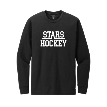 Northern Stars - District DT109 Perfect Blend® CVC Long Sleeve Tee with STARS HOCKEY logo