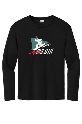 Team Duluth - Sport-Tek® Youth Long Sleeve PosiCharge YST350LS Competitor™ Tee with full front heat transfer logo
