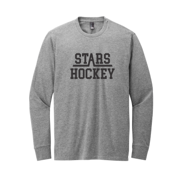 Northern Stars - District DT109 Perfect Blend® CVC Long Sleeve Tee with STARS HOCKEY logo