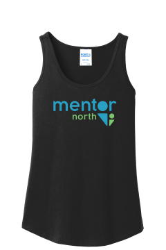 Mentor North - Port & Company LPC54TT Women's Core Cotton Tank Top with logos on the front and back