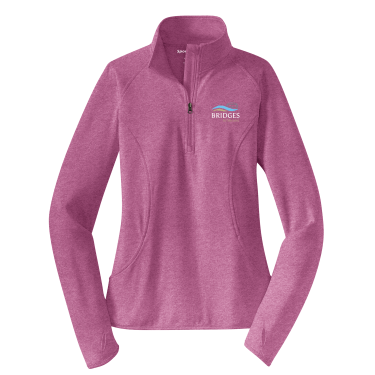 AHL Bridges - Sport-Tek® Women's Sport-Wick® Stretch 1/4-Zip Pullover LST850 with AHL Bridges left chest logo