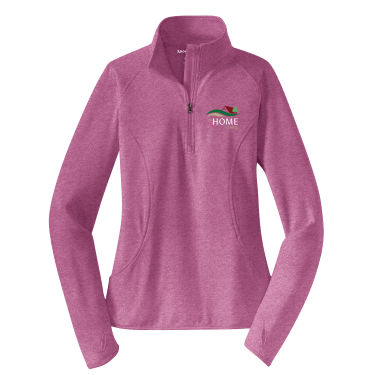 AHL At Home - Sport-Tek® Women's Sport-Wick® Stretch 1/4-Zip Pullover LST850 with AHL At Home left chest logo