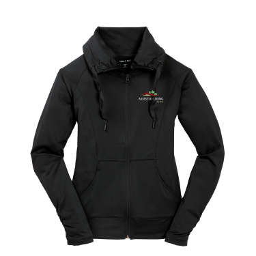 AHL Assisted Living - Sport-Tek® Women's Sport-Wick® Stretch Full-Zip Jacket LST852 with AHL Assisted Living left chest logo