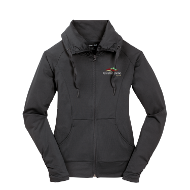 AHL Assisted Living - Sport-Tek® Women's Sport-Wick® Stretch Full-Zip Jacket LST852 with AHL Assisted Living left chest logo