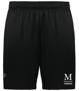 Marshall Tennis - Holloway Momentum Shorts with a printed M Tennis logo on the left leg