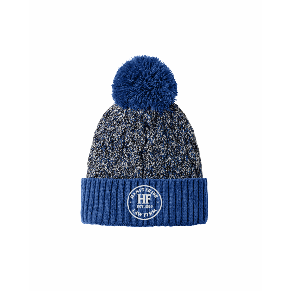 Hanft Law - New Era® Marled Knit Pom Beanie NE910 with embroidered circle logo