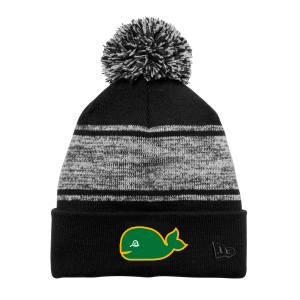 Woodland Hockey - New Era NE909 Knit Chilled Pom Beanie with embroidered WHALE logo