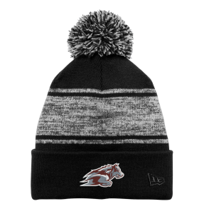 Duluth Lacrosse - New Era ® Knit Chilled Pom Beanie with embroidered wolfpack logo