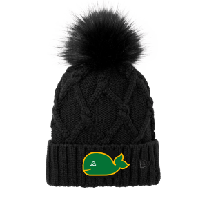 Woodland Hockey - New Era ® Faux Fur Pom Beanie with embroidered WHALE logo