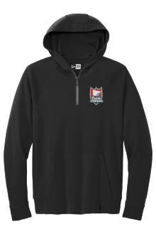 Icebreakers FANS - New Era® STS 1/4-Zip Hoodie NEA541 with embroidered shield on the left chest