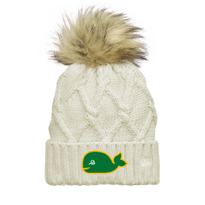 Woodland Hockey - New Era ® Faux Fur Pom Beanie with embroidered WHALE logo